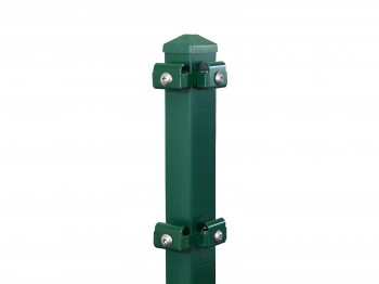 Eck-Gitterpfosten Typ "K" grün für Zaunhöhe 2430 mm