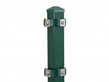 Eck-Gitterpfosten Typ "P" grün für Zaunhöhe 1430 mm