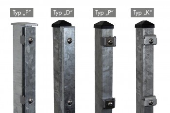 Zaunpaket DSM 8/6/8 "schwer" verzinkt 25 m zum Einbetonieren mit Deckleiste (D) kein Eckpfosten 1230 mm Höhe