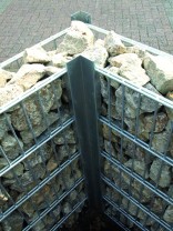Gabionen-Eckprofil anthrazit L 3000 mm