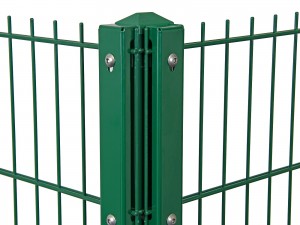 Eck-Gitterpfosten Typ "D" grün für Zaunhöhe 1430 mm