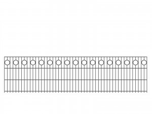 Schmuckzaunelement "Alme" anthrazit H 630 mm