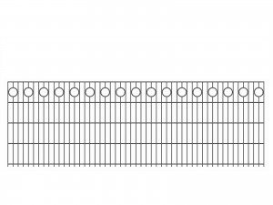 Schmuckzaunelement "Alme" anthrazit H 830 mm