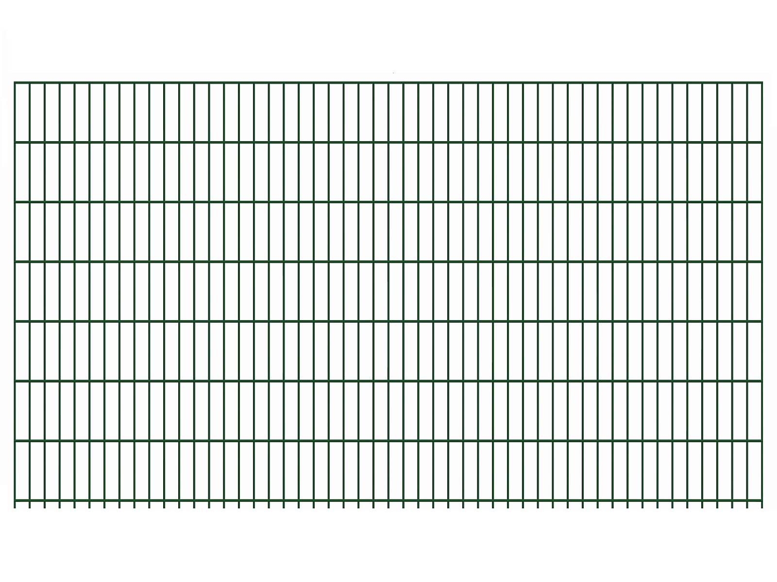 Doppelstab-Gittermatte "schwer" 8/6/8 grün H 1430 mm