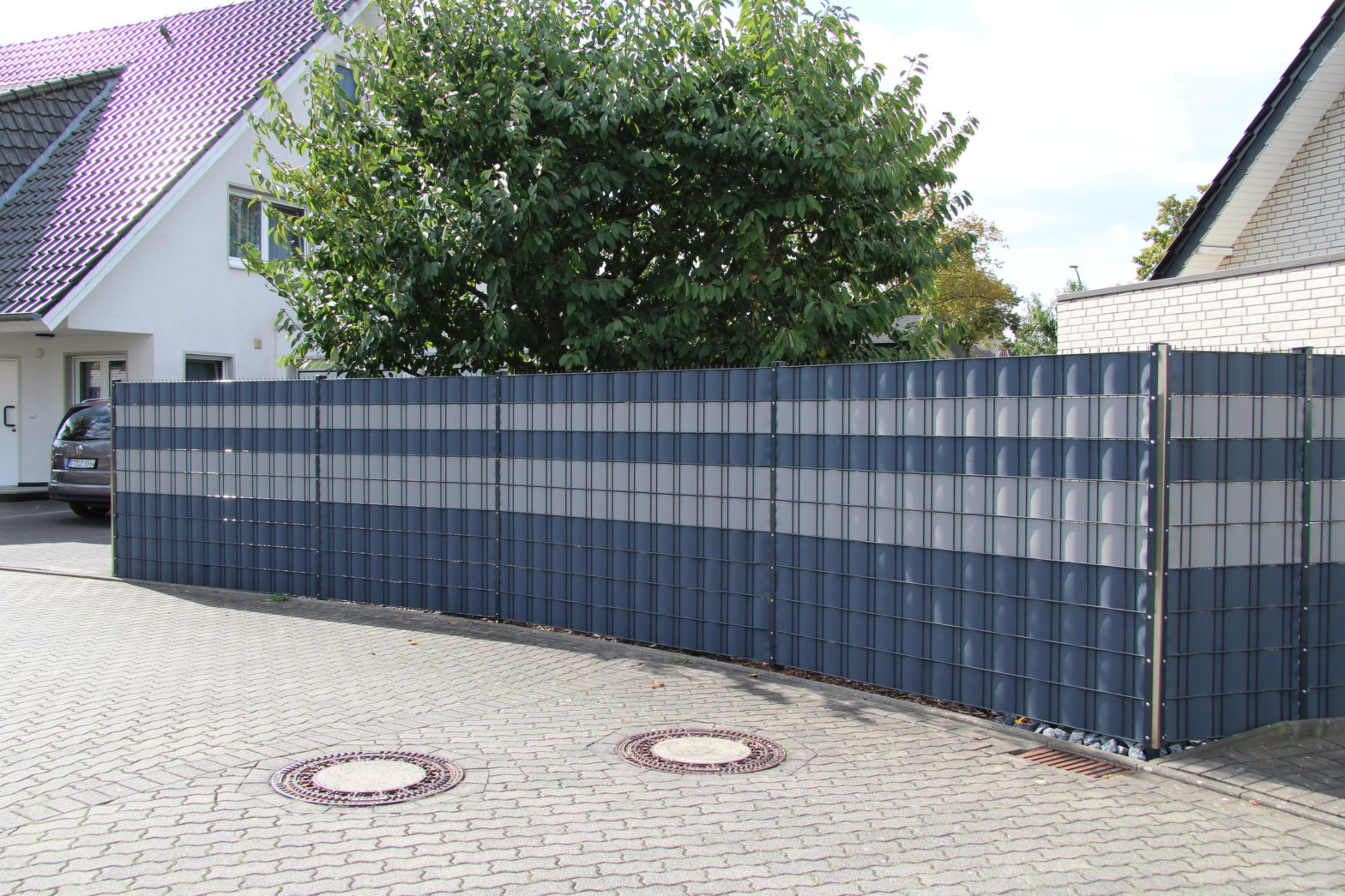 AEREY Balkon-Sichtschutz 105x800 Cm – Anthrazit, Wetterbeständig, Mit Kabelbindern & Seil