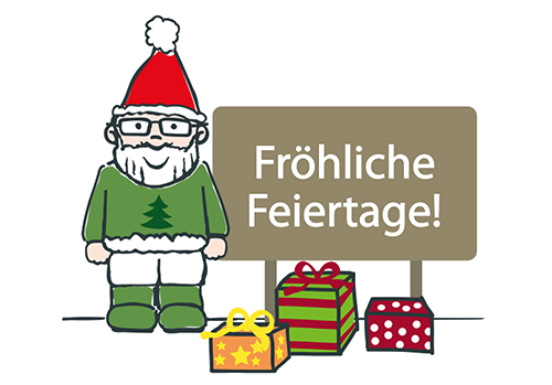 Frohe Weihnachten wünschen die Gartenzaun Experten